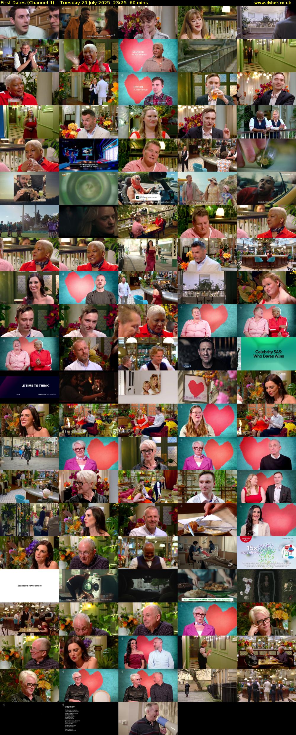 First Dates (Channel 4) Tuesday 29 July 2025 23:25 - 00:25