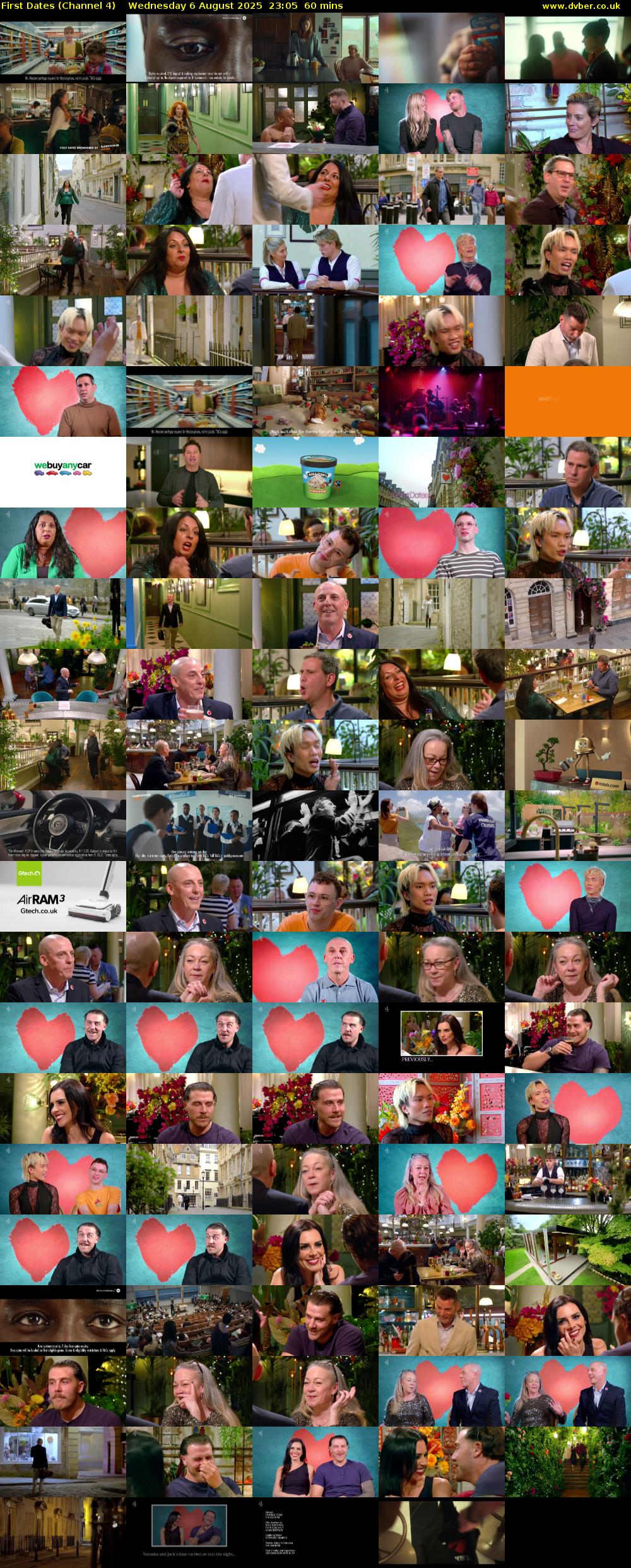 First Dates (Channel 4) Wednesday 6 August 2025 23:05 - 00:05