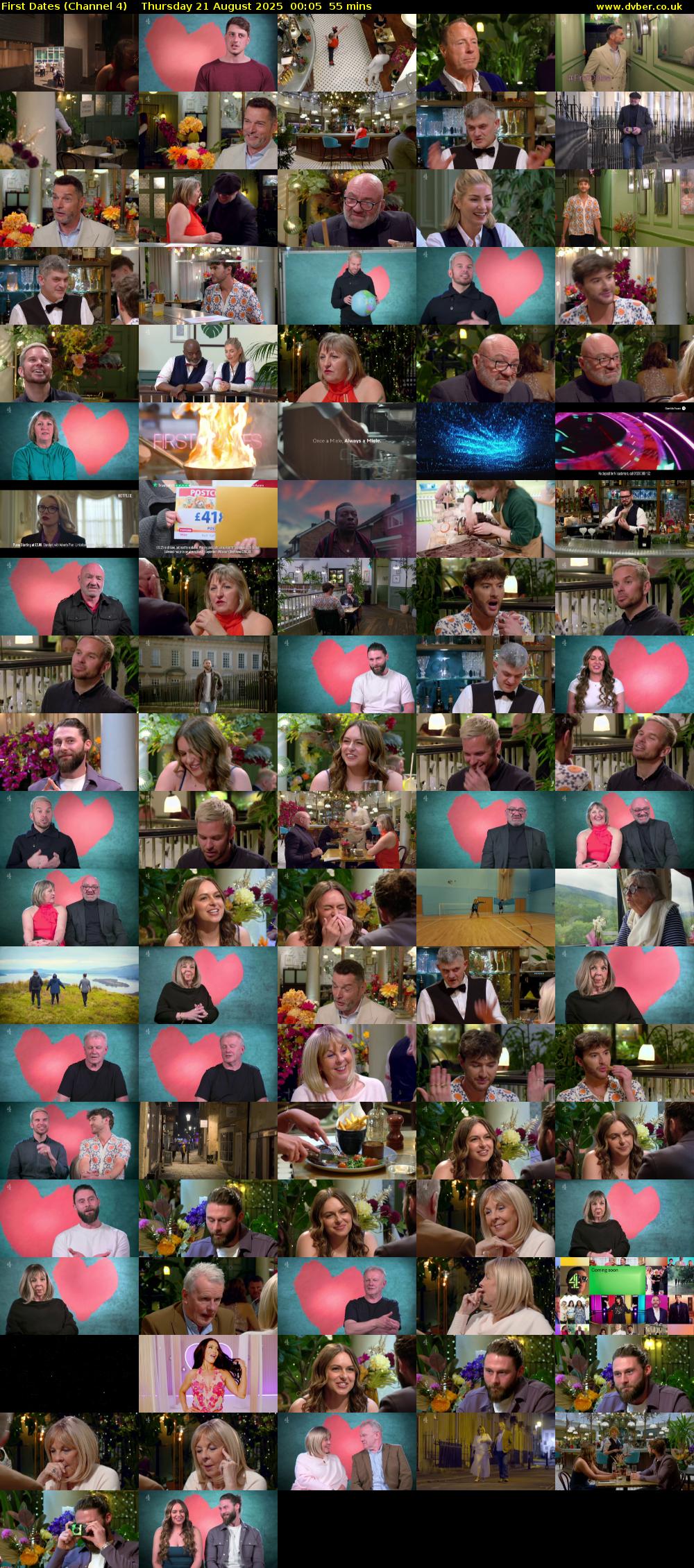 First Dates (Channel 4) Thursday 21 August 2025 00:05 - 01:00