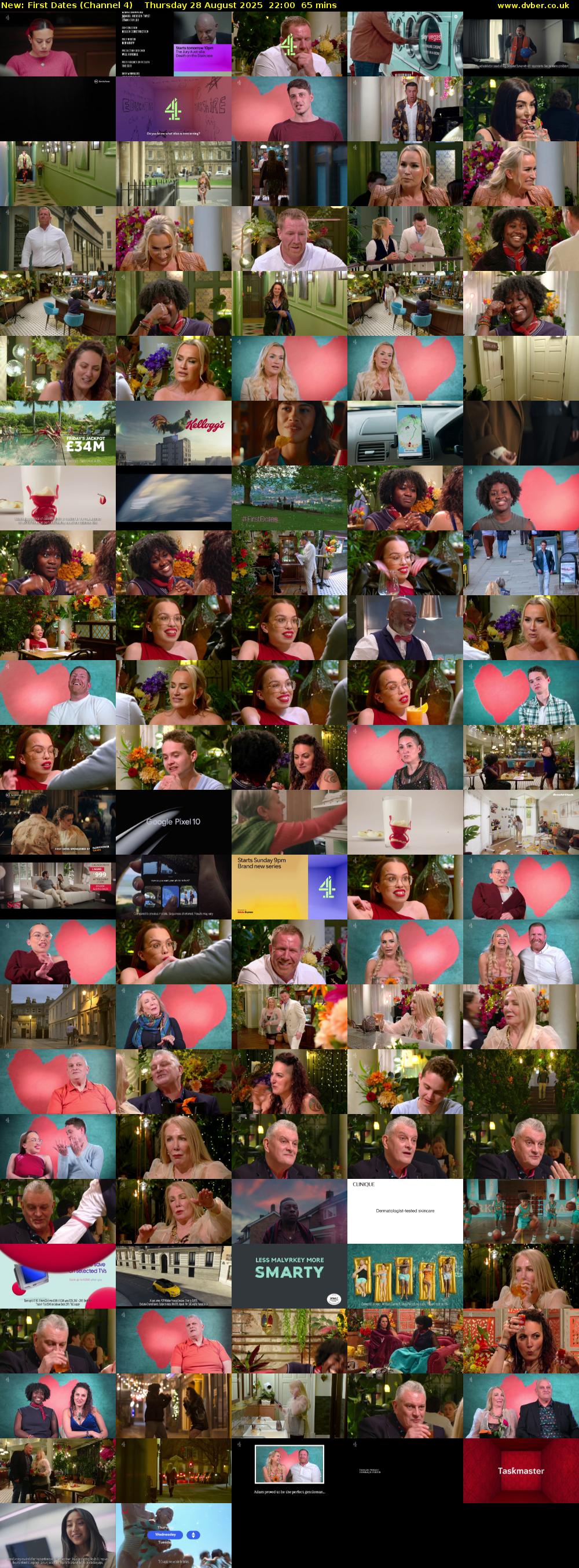 First Dates (Channel 4) Thursday 28 August 2025 22:00 - 23:05