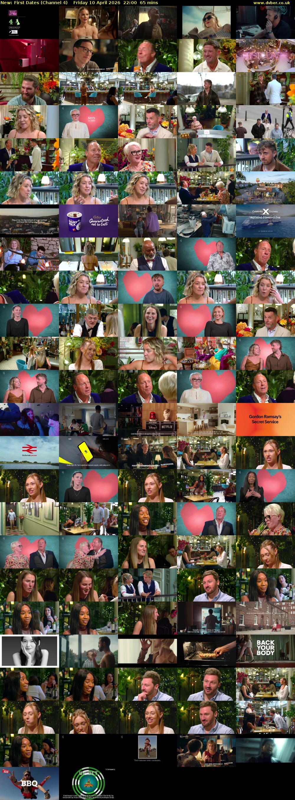 First Dates (Channel 4) Friday 10 April 2026 22:00 - 23:05