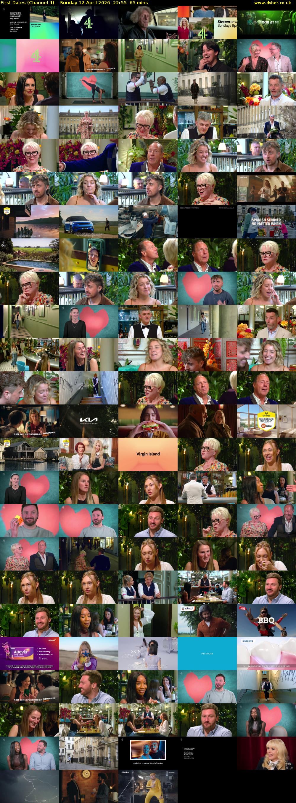 First Dates (Channel 4) Sunday 12 April 2026 22:55 - 00:00