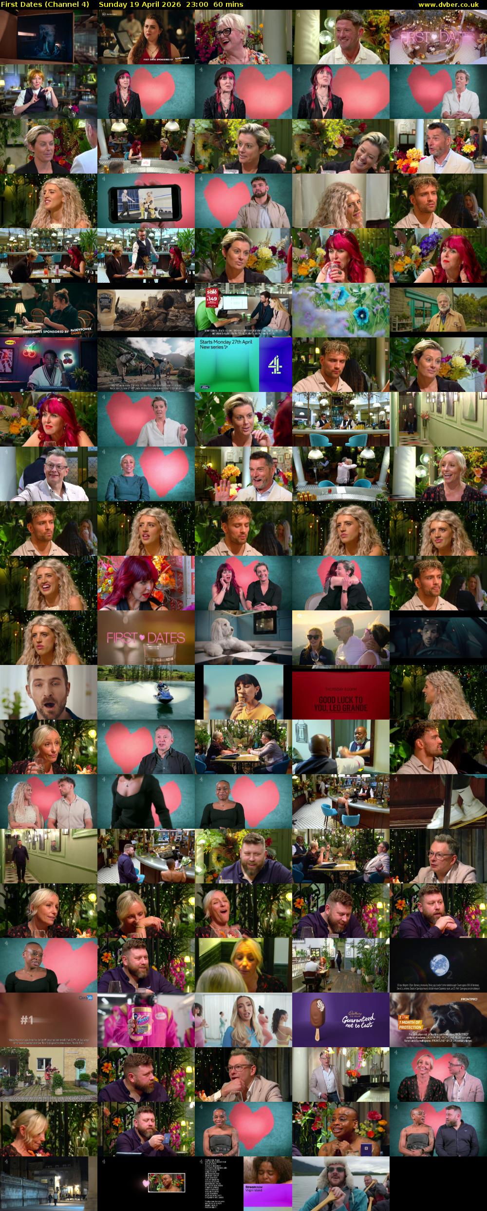 First Dates (Channel 4) Sunday 19 April 2026 23:00 - 00:00