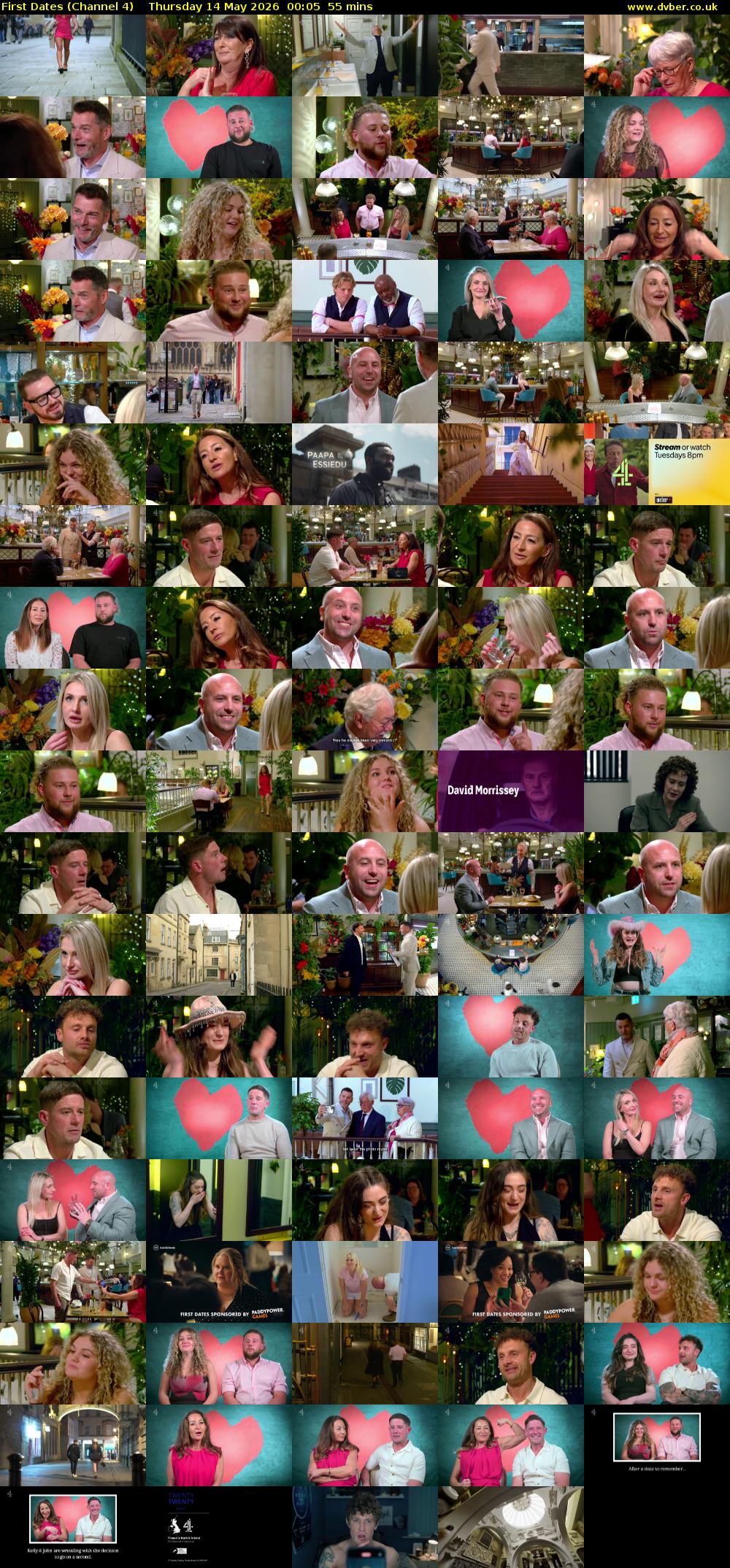 First Dates (Channel 4) Thursday 14 May 2026 00:05 - 01:00
