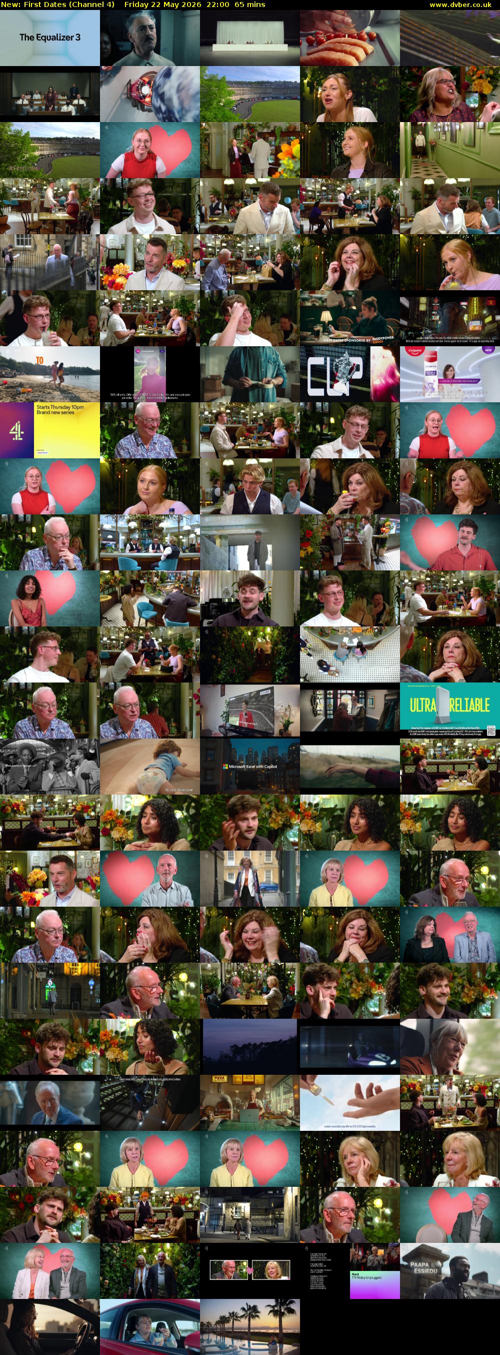 First Dates (Channel 4) Friday 22 May 2026 22:00 - 23:05