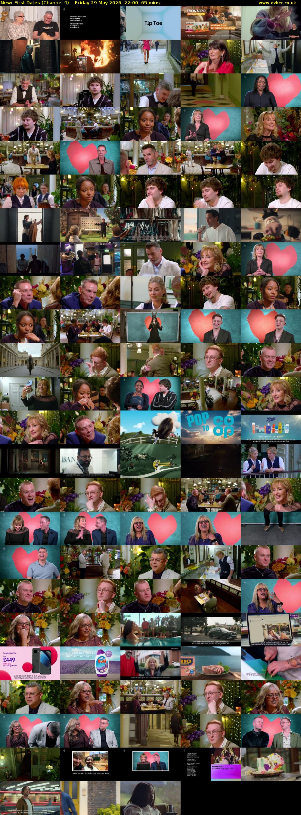 First Dates (Channel 4) Friday 29 May 2026 22:00 - 23:05