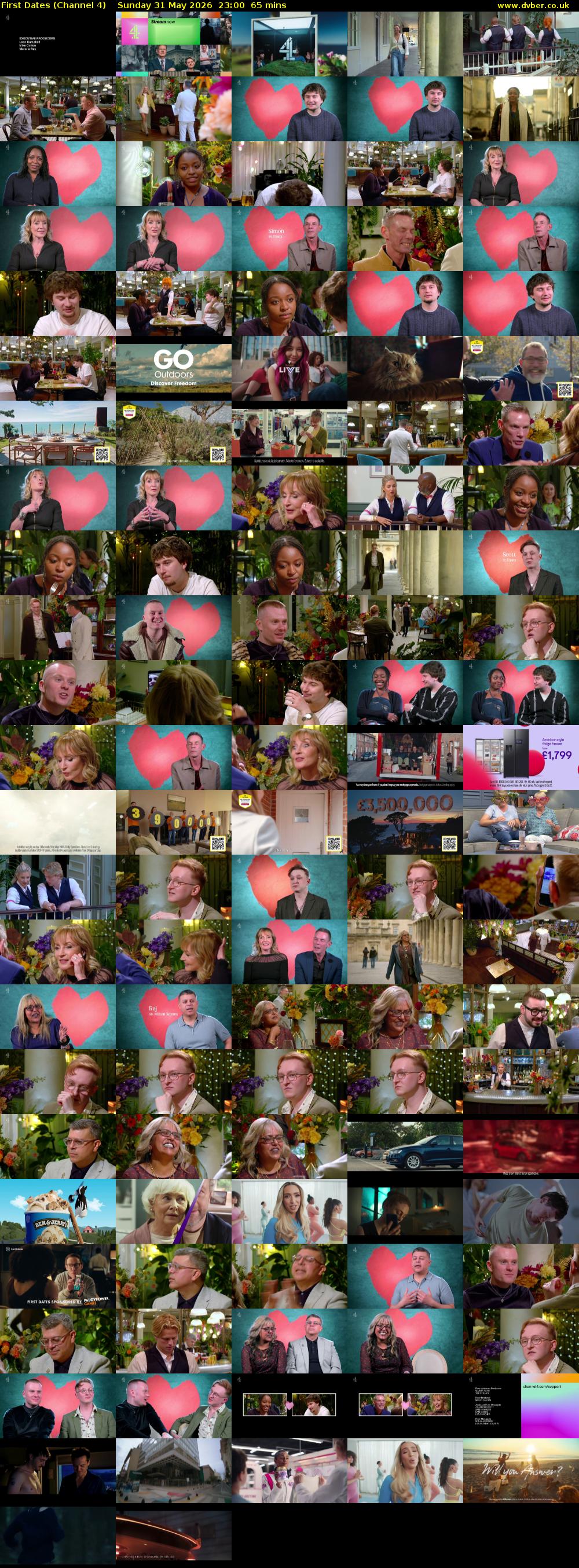 First Dates (Channel 4) Sunday 31 May 2026 23:00 - 00:05