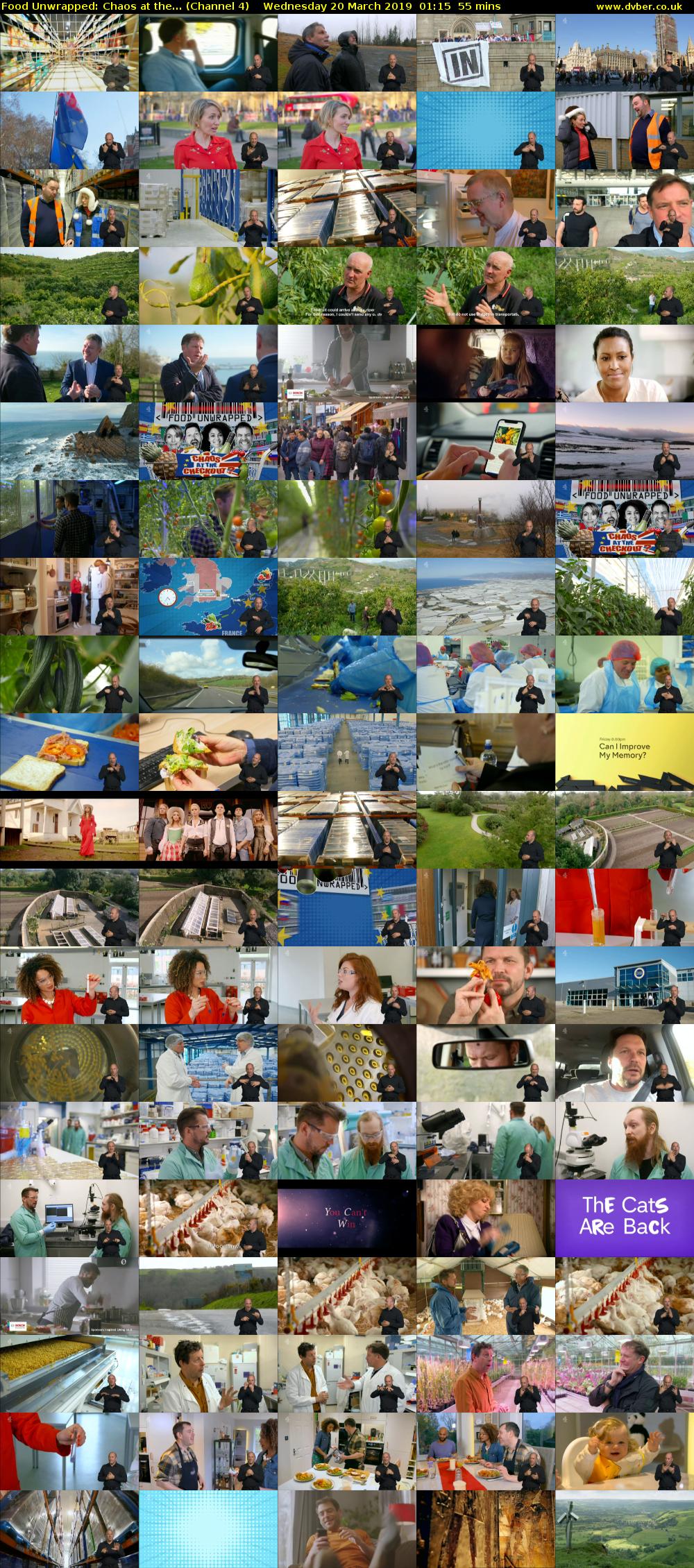 Food Unwrapped: Chaos at the... (Channel 4) Wednesday 20 March 2019 01:15 - 02:10