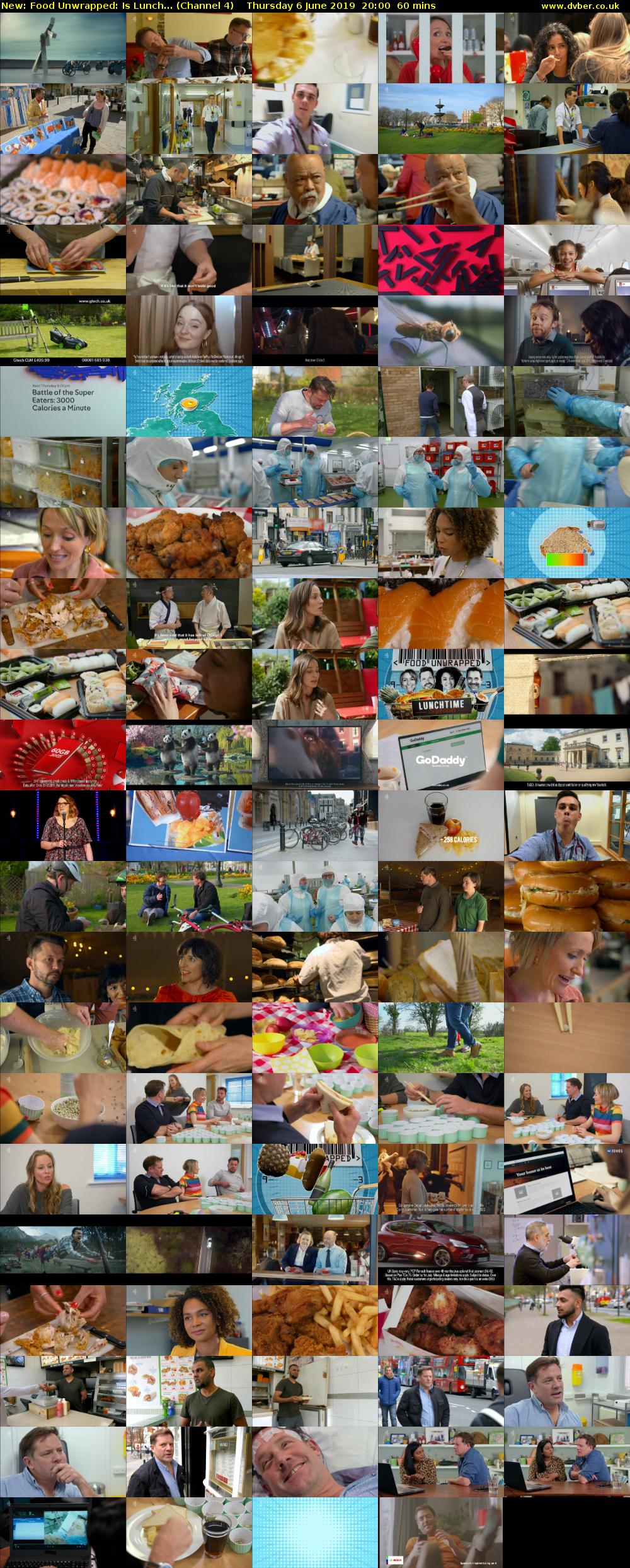 Food Unwrapped: Is Lunch... (Channel 4) Thursday 6 June 2019 20:00 - 21:00