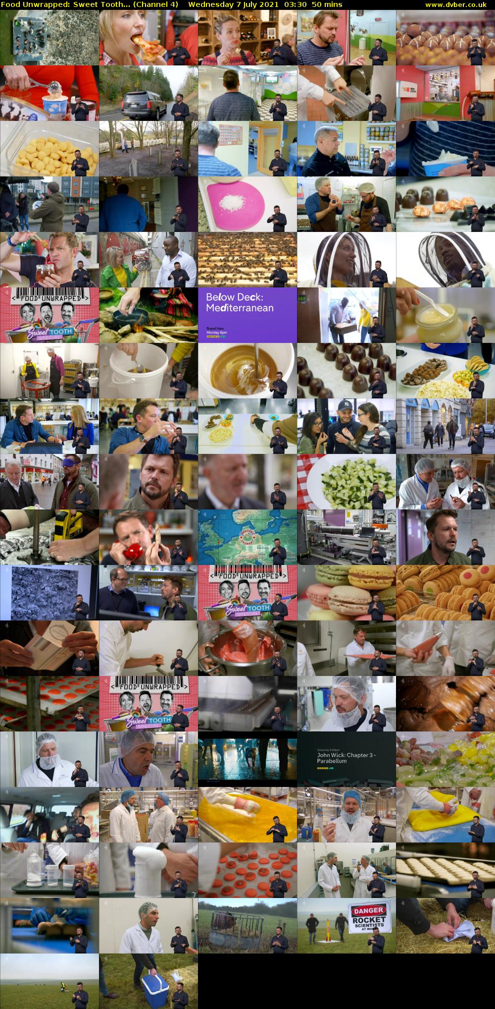Food Unwrapped: Sweet Tooth... (Channel 4) Wednesday 7 July 2021 03:30 - 04:20