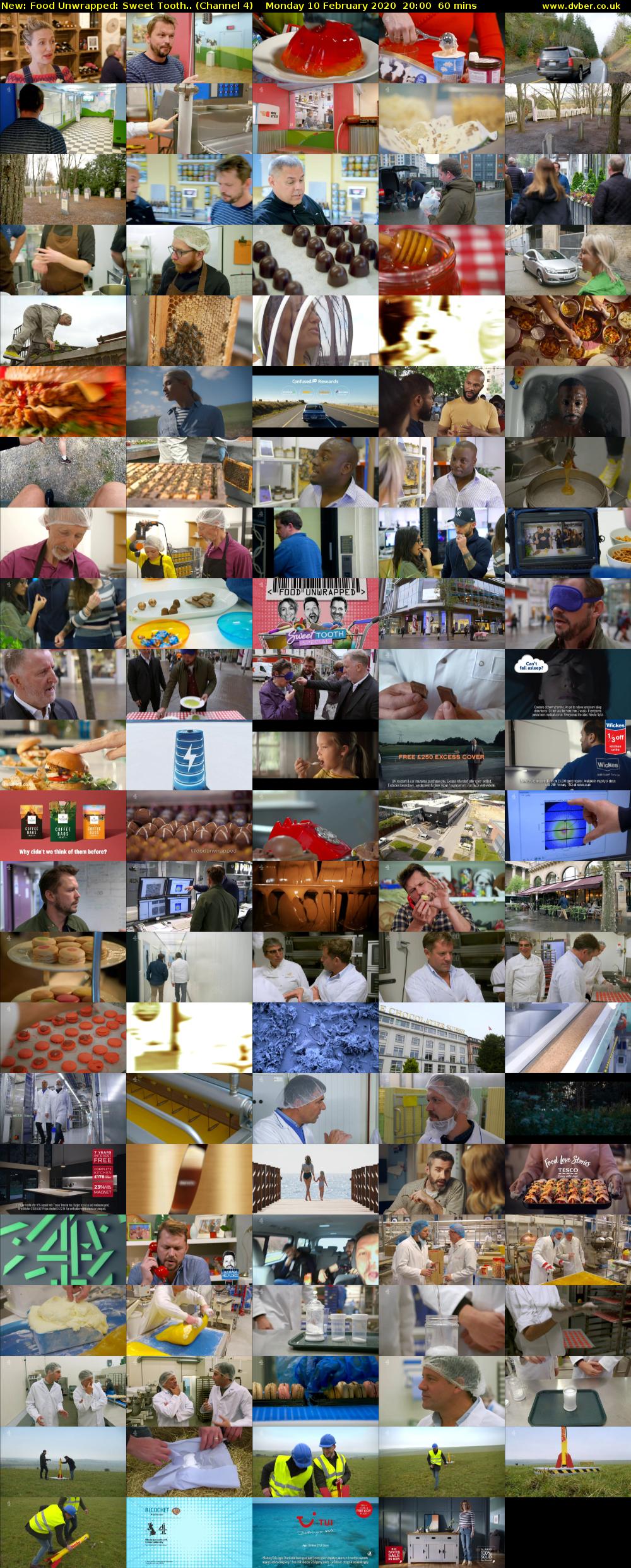 Food Unwrapped: Sweet Tooth.. (Channel 4) Monday 10 February 2020 20:00 - 21:00