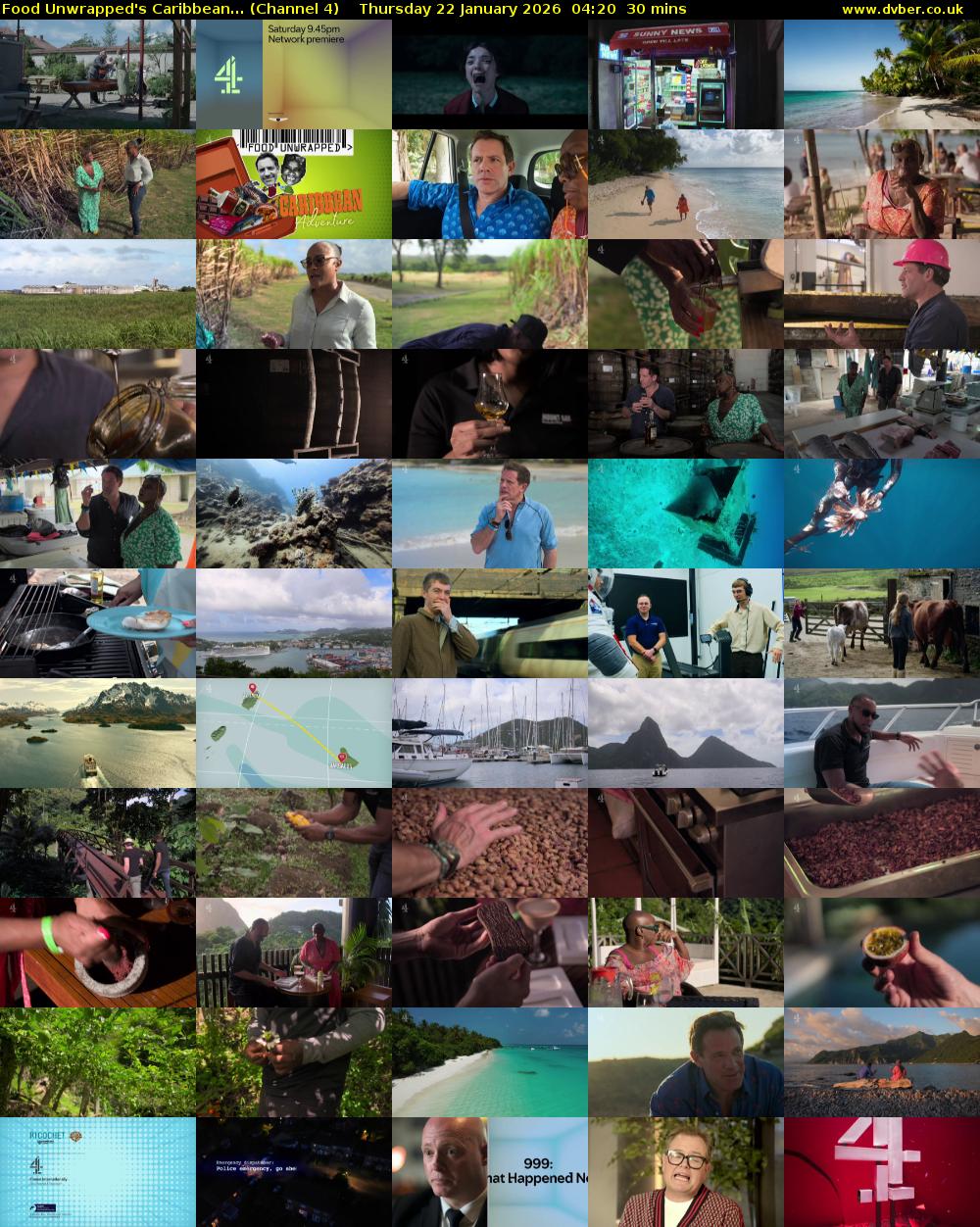 Food Unwrapped's Caribbean... (Channel 4) Thursday 22 January 2026 04:20 - 04:50