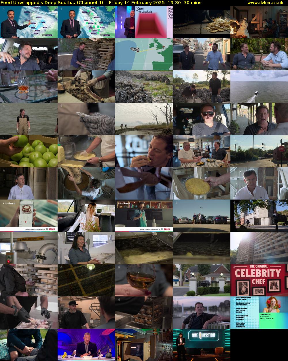 Food Unwrapped's Deep South... (Channel 4) Friday 14 February 2025 19:30 - 20:00
