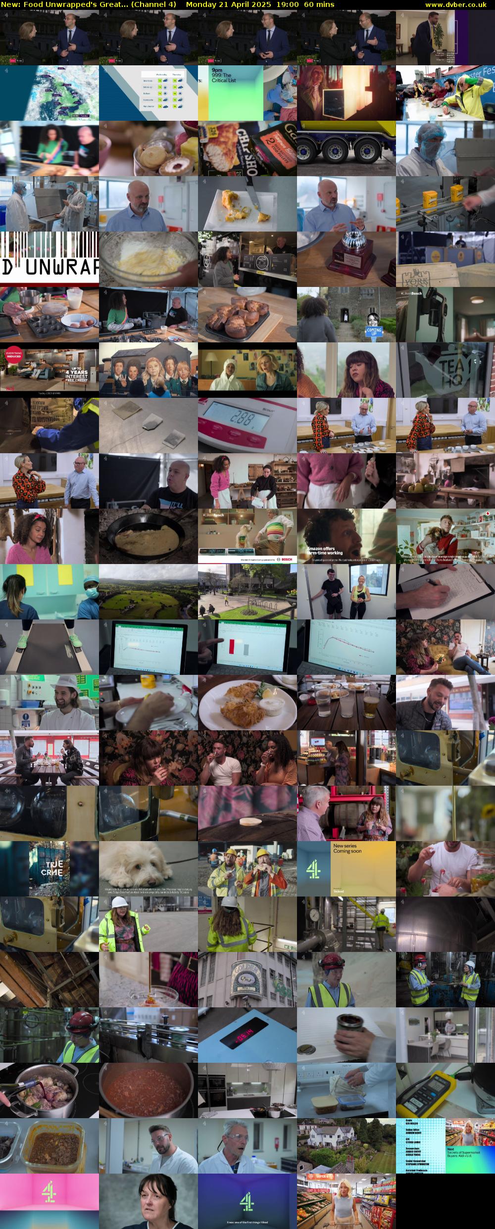 Food Unwrapped's Great... (Channel 4) Monday 21 April 2025 19:00 - 20:00