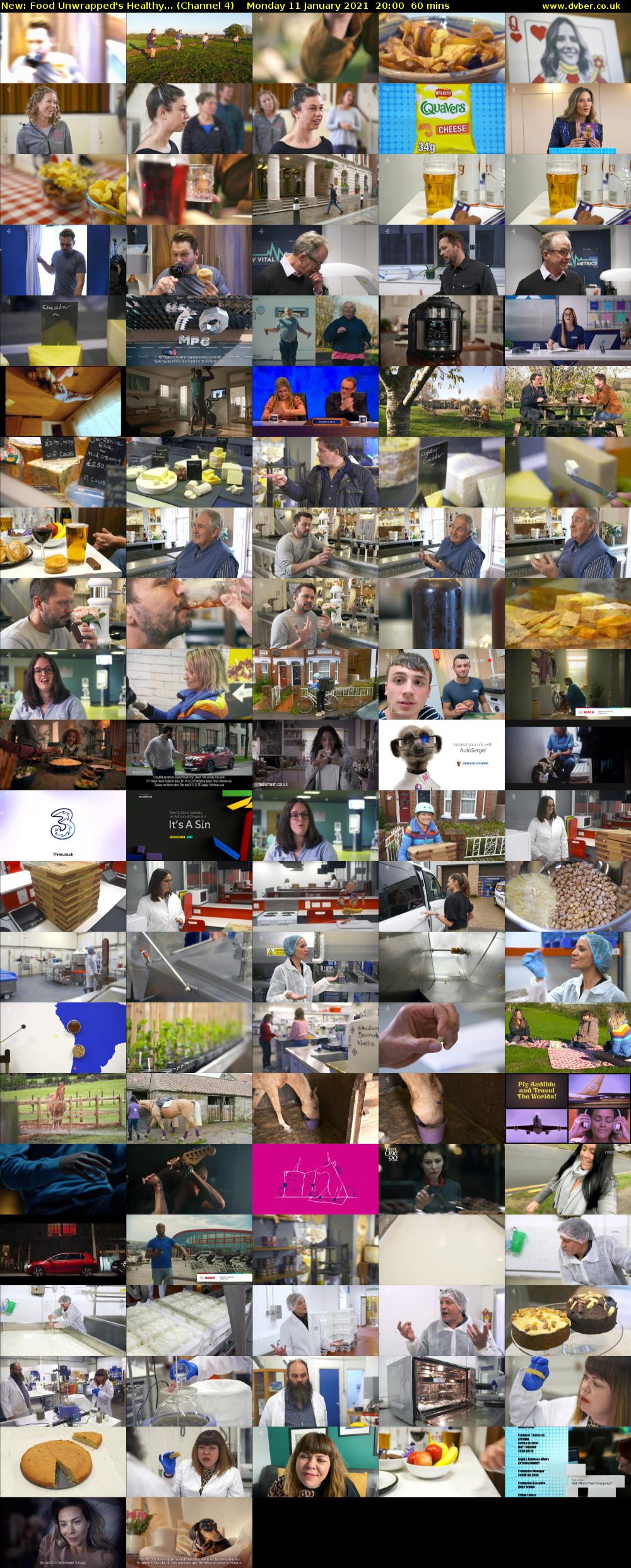 Food Unwrapped's Healthy... (Channel 4) Monday 11 January 2021 20:00 - 21:00