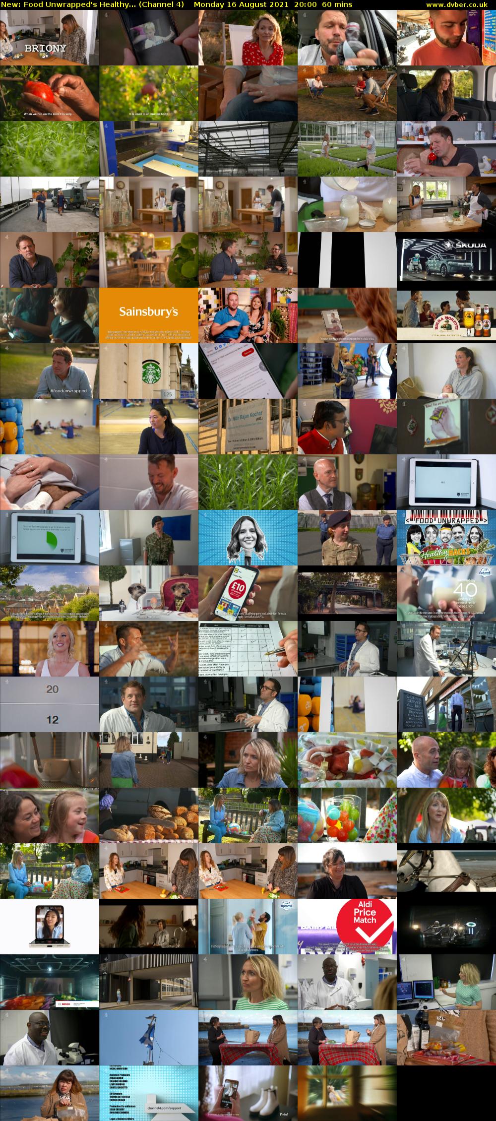 Food Unwrapped's Healthy... (Channel 4) Monday 16 August 2021 20:00 - 21:00