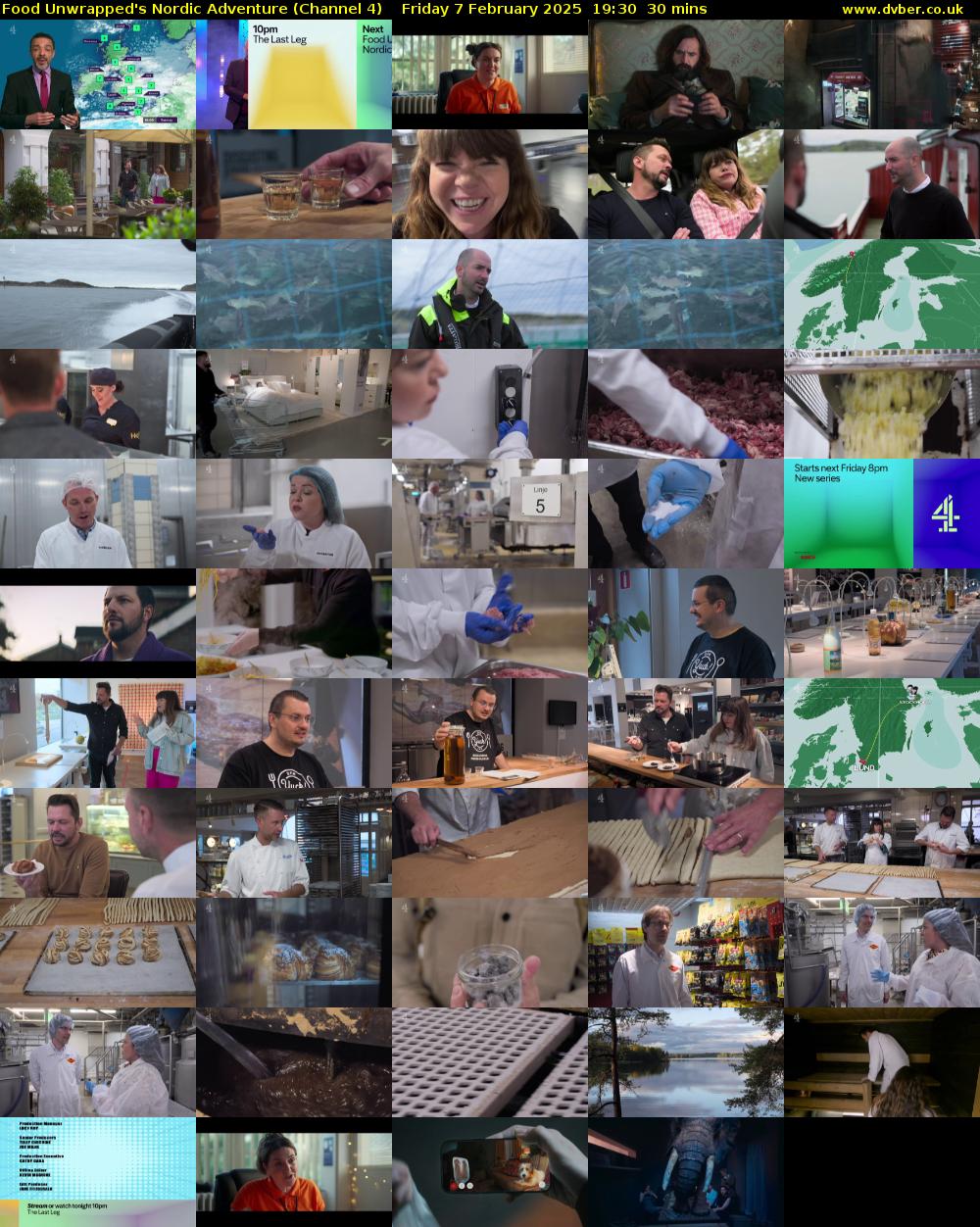 Food Unwrapped's Nordic Adventure (Channel 4) Friday 7 February 2025 19:30 - 20:00