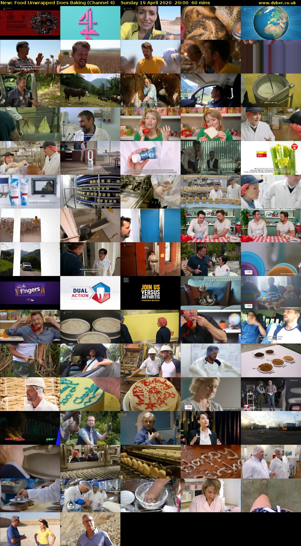 Food Unwrapped Does Baking (Channel 4) Sunday 19 April 2020 20:00 - 21:00