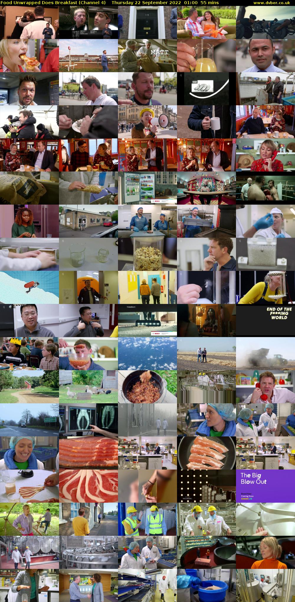 Food Unwrapped Does Breakfast (Channel 4) Thursday 22 September 2022 01:00 - 01:55