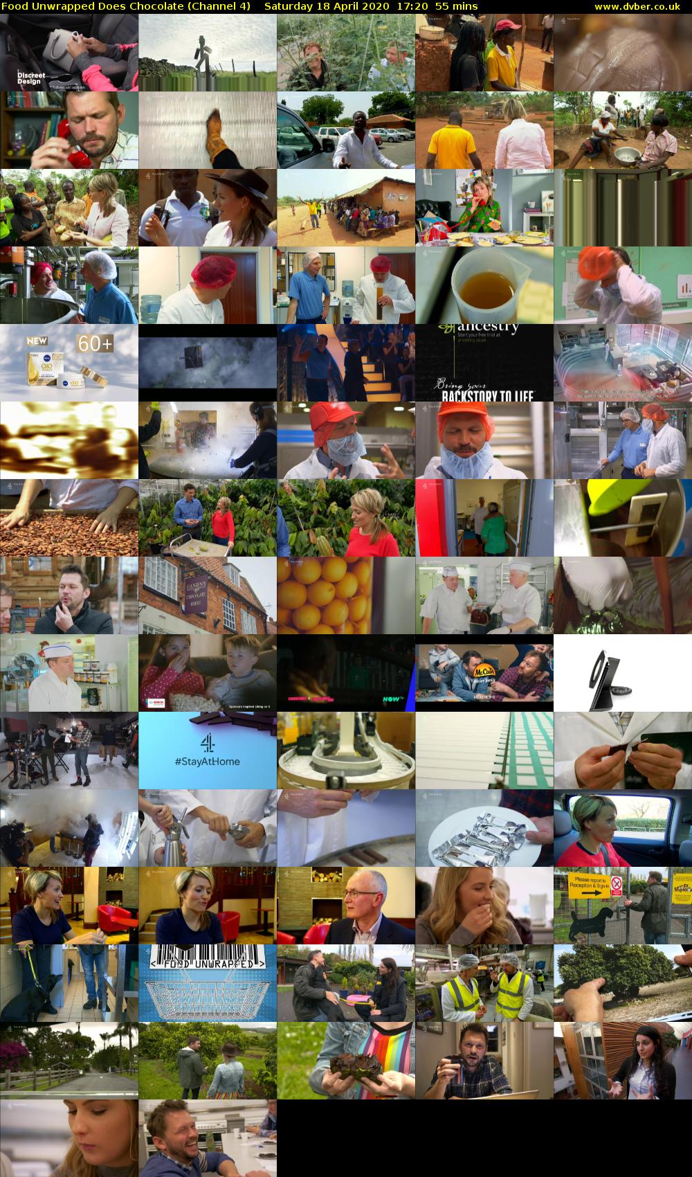 Food Unwrapped Does Chocolate (Channel 4) Saturday 18 April 2020 17:20 - 18:15
