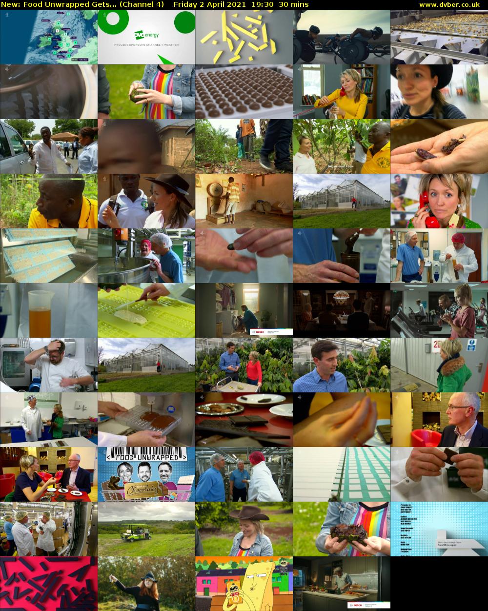 Food Unwrapped Gets... (Channel 4) Friday 2 April 2021 19:30 - 20:00