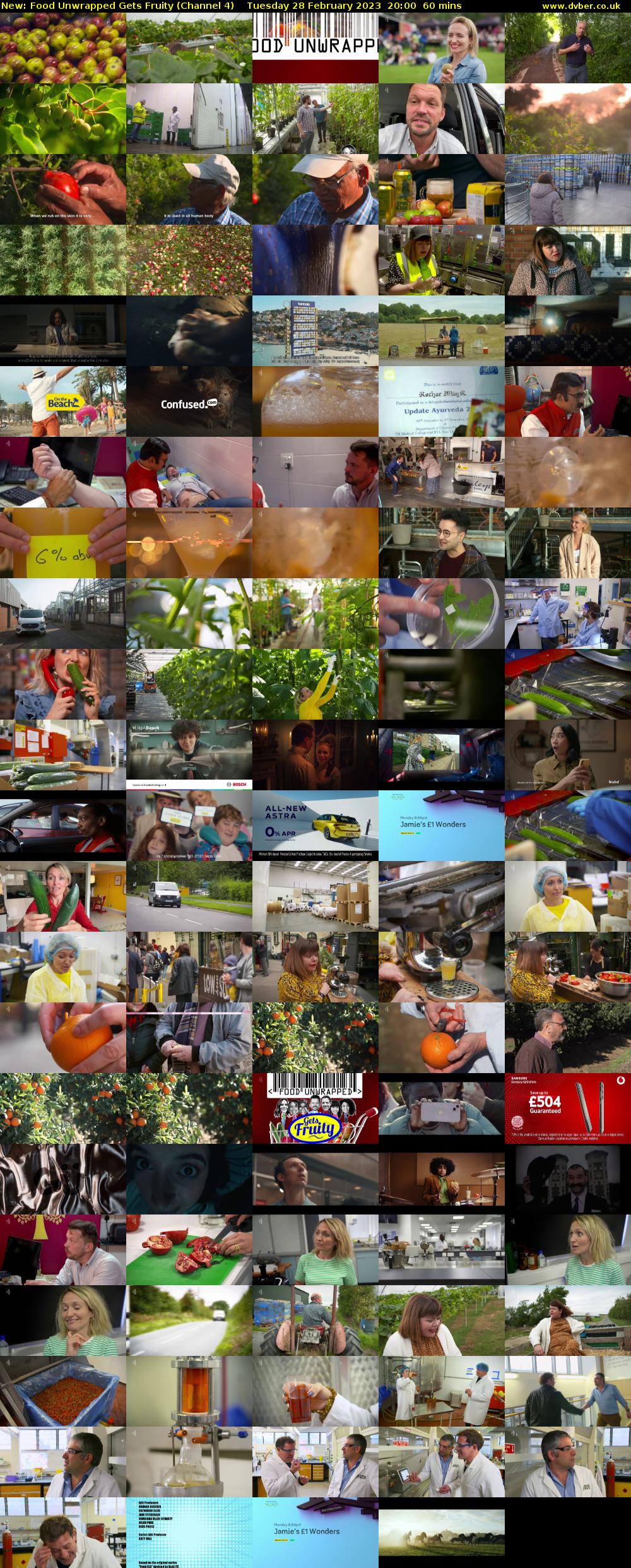 Food Unwrapped Gets Fruity (Channel 4) Tuesday 28 February 2023 20:00 - 21:00
