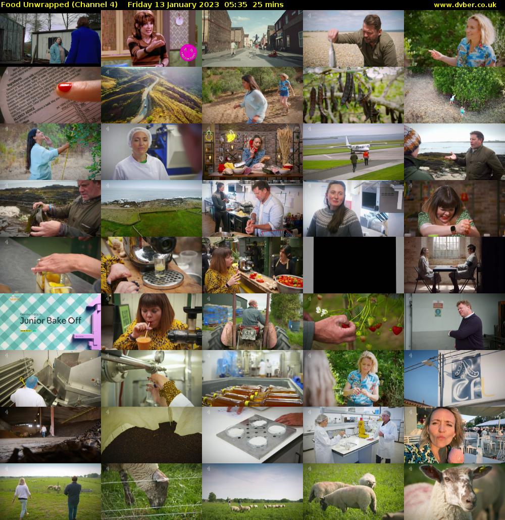 Food Unwrapped (Channel 4) Friday 13 January 2023 05:35 - 06:00