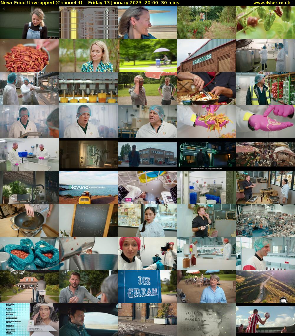 Food Unwrapped (Channel 4) Friday 13 January 2023 20:00 - 20:30