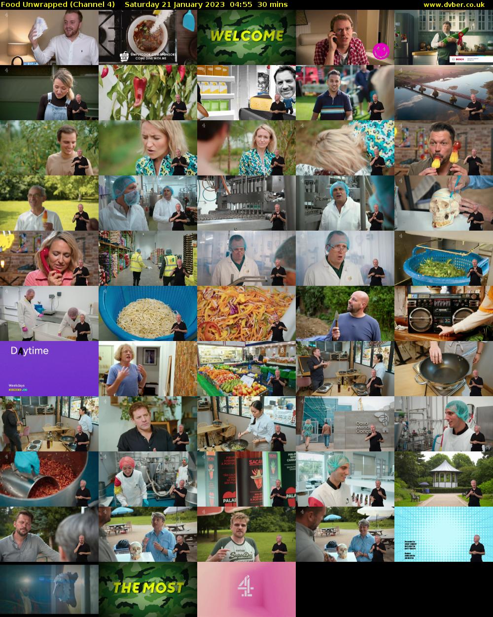 Food Unwrapped (Channel 4) Saturday 21 January 2023 04:55 - 05:25