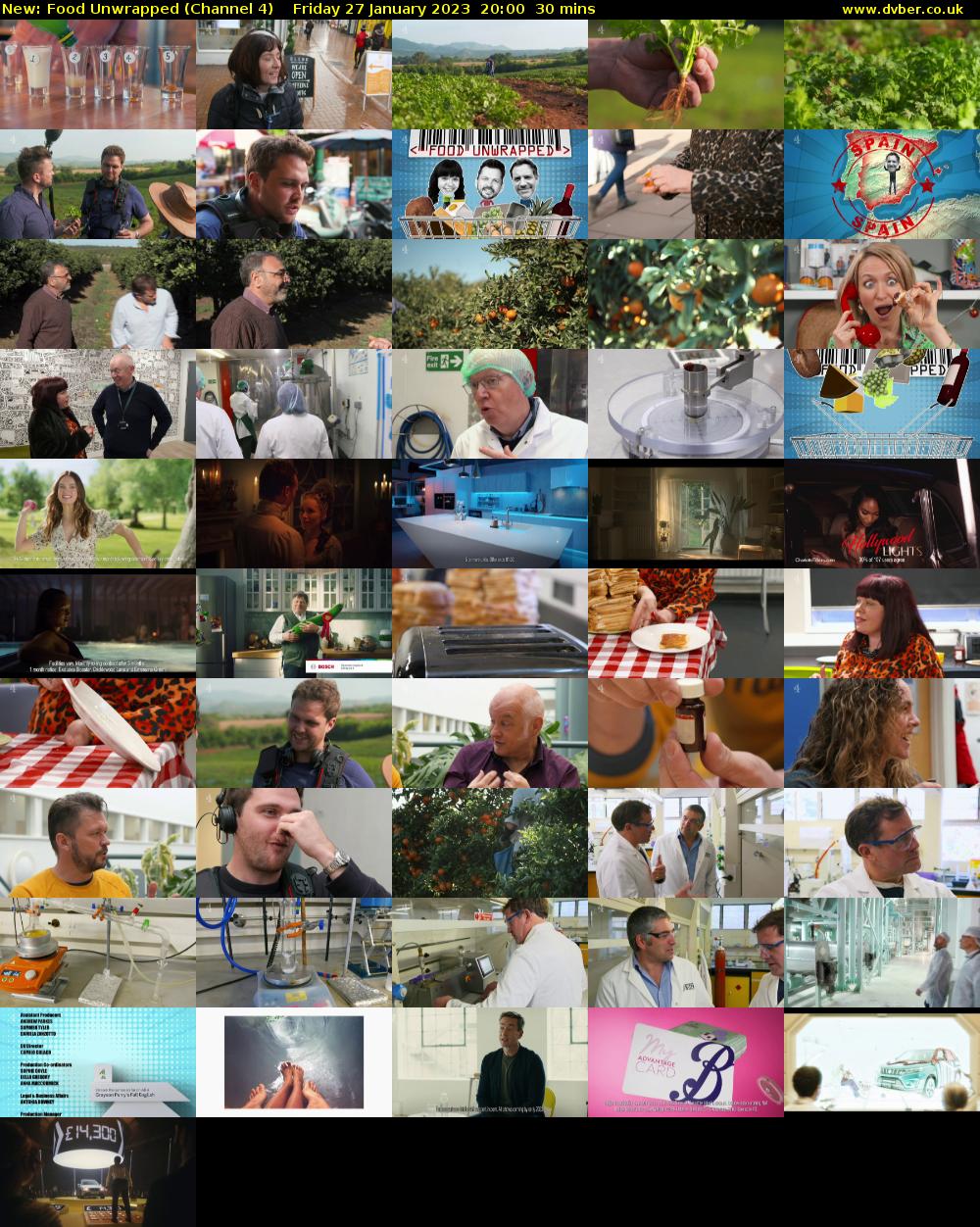 Food Unwrapped (Channel 4) Friday 27 January 2023 20:00 - 20:30