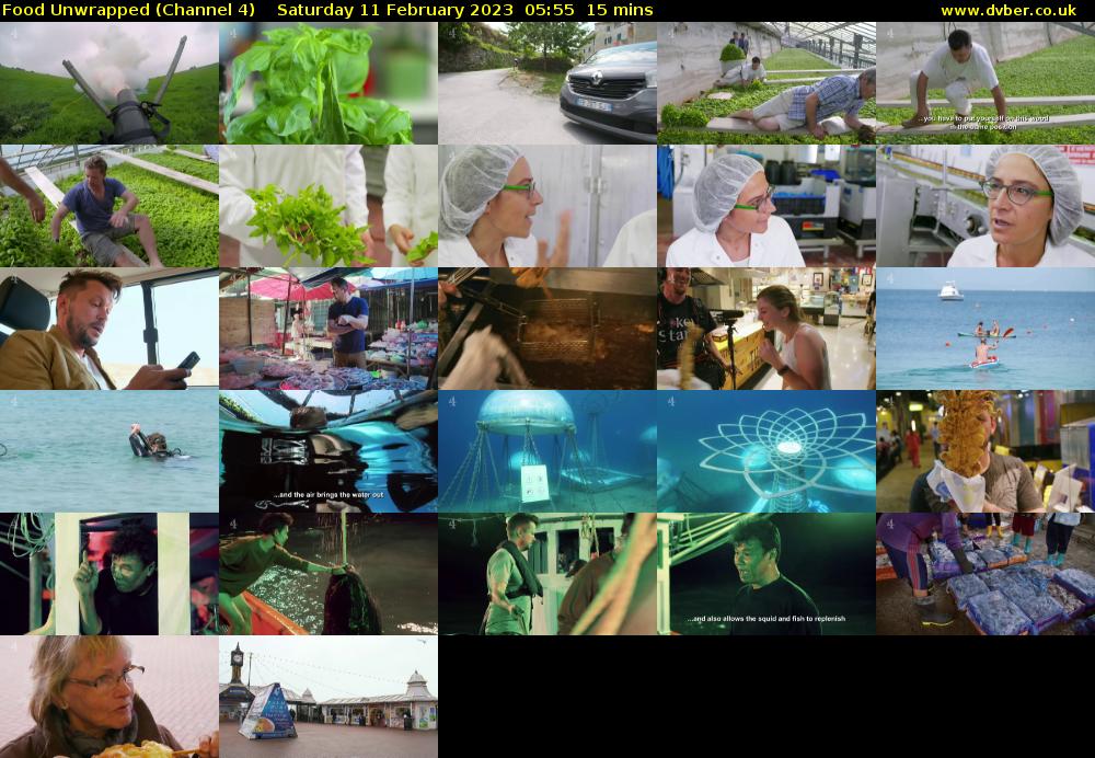 Food Unwrapped (Channel 4) Saturday 11 February 2023 05:55 - 06:10