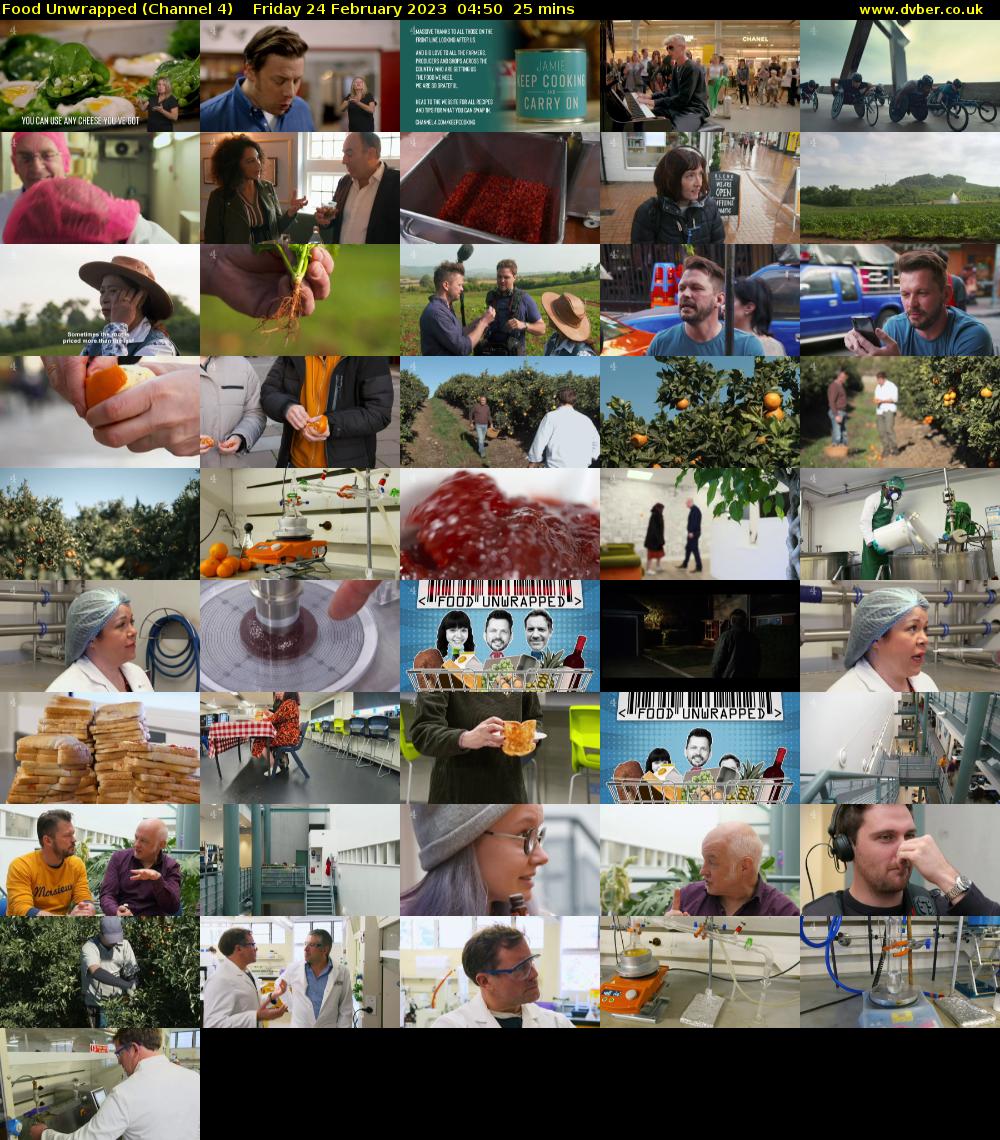 Food Unwrapped (Channel 4) Friday 24 February 2023 04:50 - 05:15