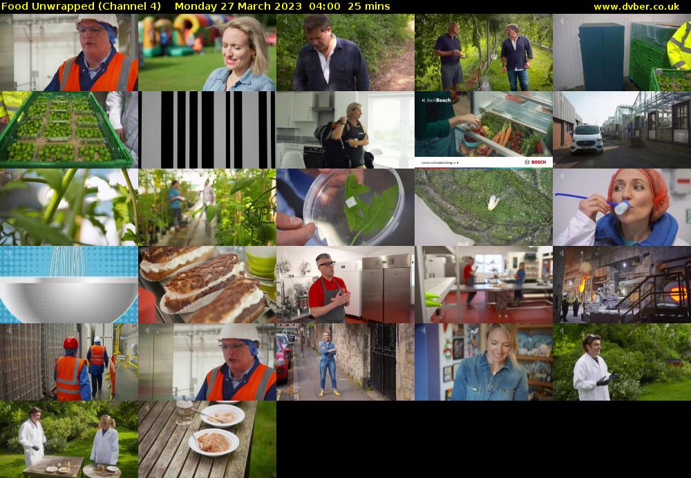 Food Unwrapped (Channel 4) Monday 27 March 2023 04:00 - 04:25