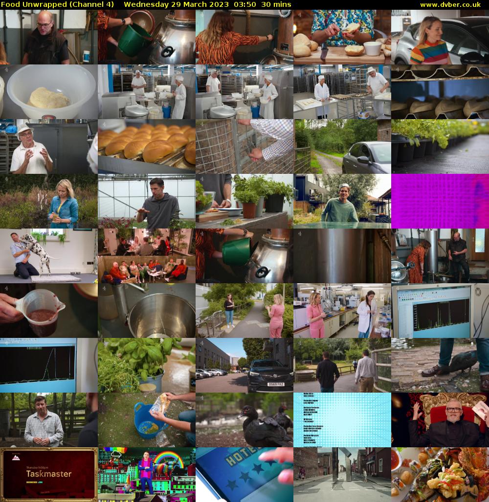 Food Unwrapped (Channel 4) Wednesday 29 March 2023 03:50 - 04:20