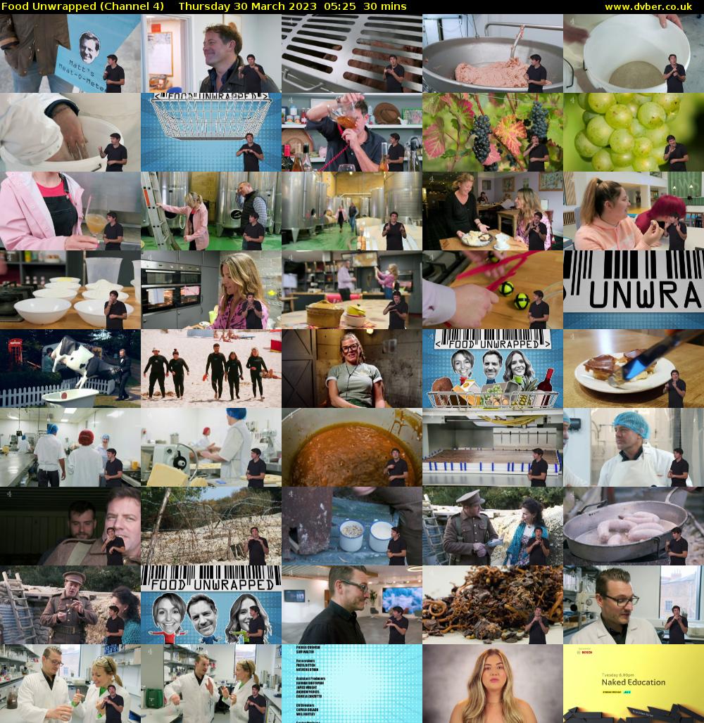 Food Unwrapped (Channel 4) Thursday 30 March 2023 05:25 - 05:55
