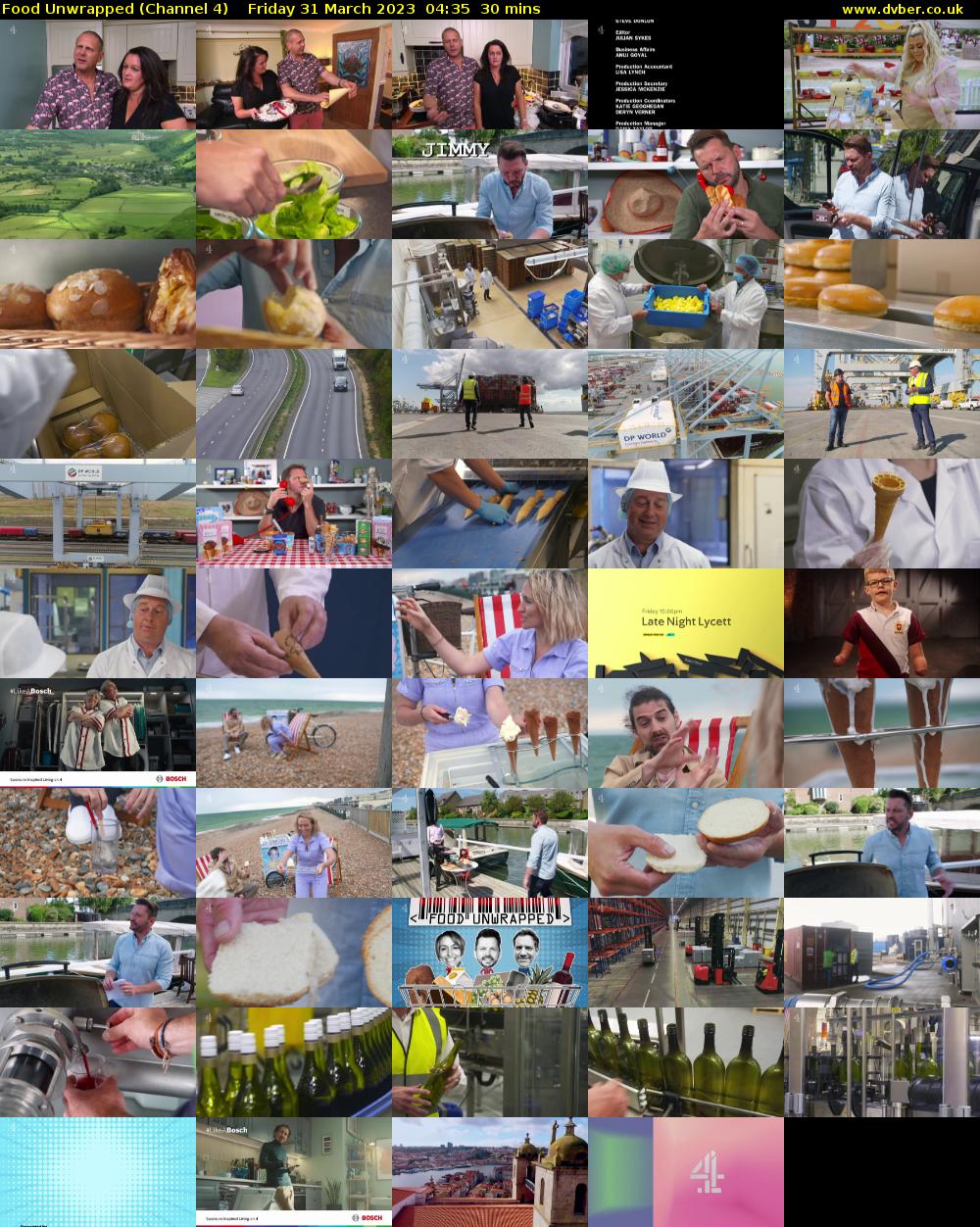 Food Unwrapped (Channel 4) Friday 31 March 2023 04:35 - 05:05