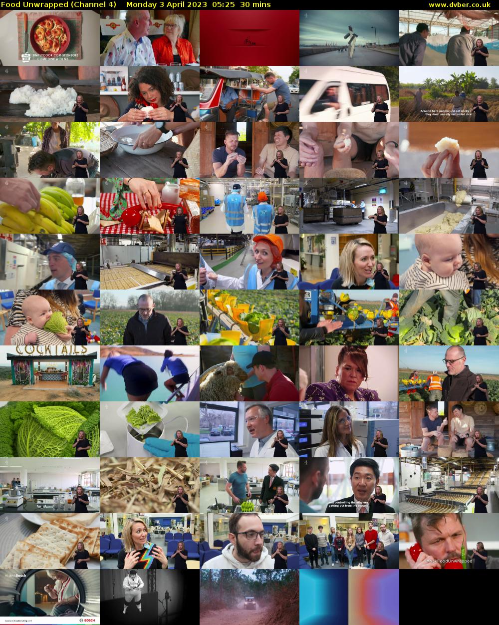Food Unwrapped (Channel 4) Monday 3 April 2023 05:25 - 05:55