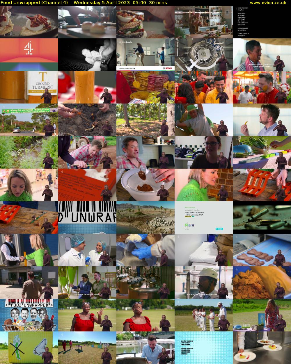 Food Unwrapped (Channel 4) Wednesday 5 April 2023 05:40 - 06:10