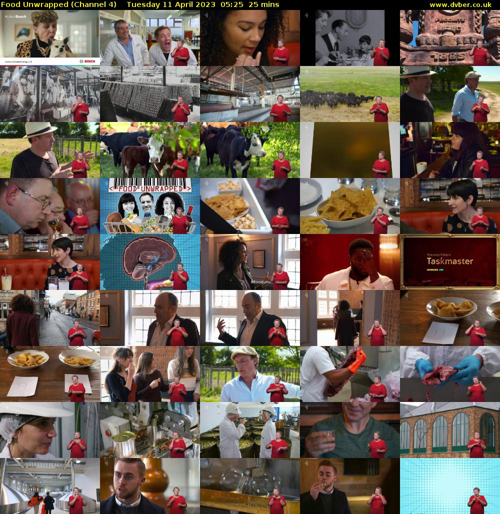 Food Unwrapped (Channel 4) Tuesday 11 April 2023 05:25 - 05:50