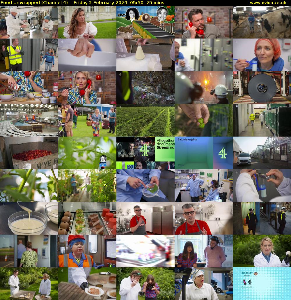 Food Unwrapped (Channel 4) Friday 2 February 2024 05:50 - 06:15