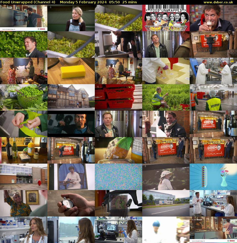 Food Unwrapped (Channel 4) Monday 5 February 2024 05:50 - 06:15