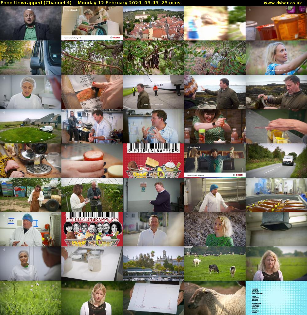 Food Unwrapped (Channel 4) Monday 12 February 2024 05:45 - 06:10