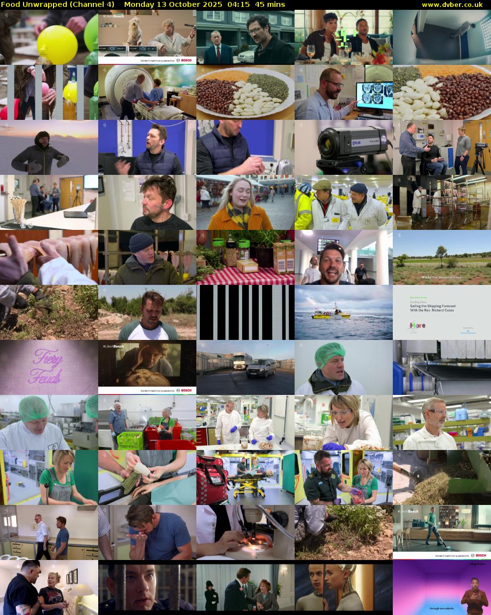 Food Unwrapped (Channel 4) Monday 13 October 2025 04:15 - 05:00