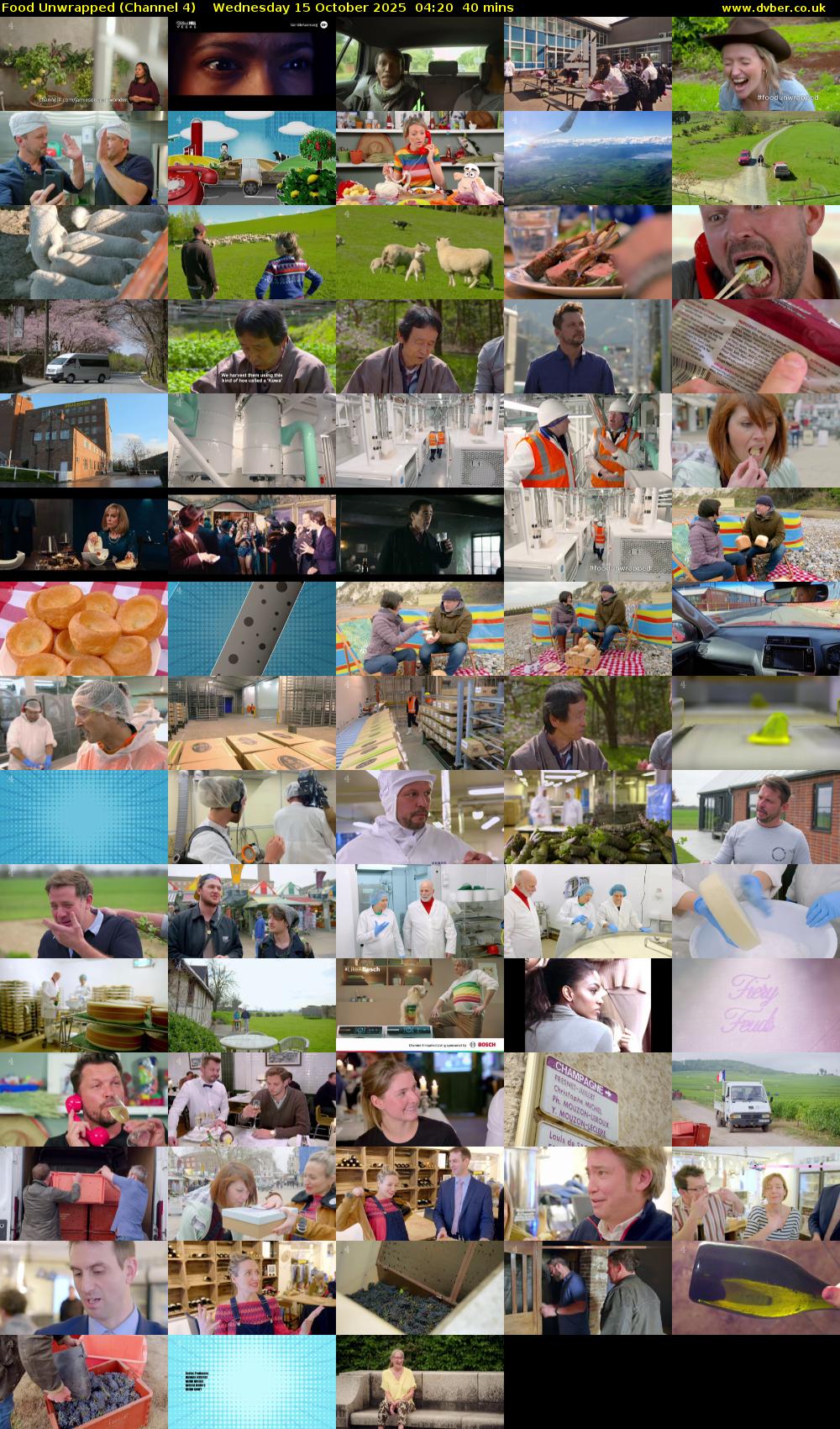 Food Unwrapped (Channel 4) Wednesday 15 October 2025 04:20 - 05:00