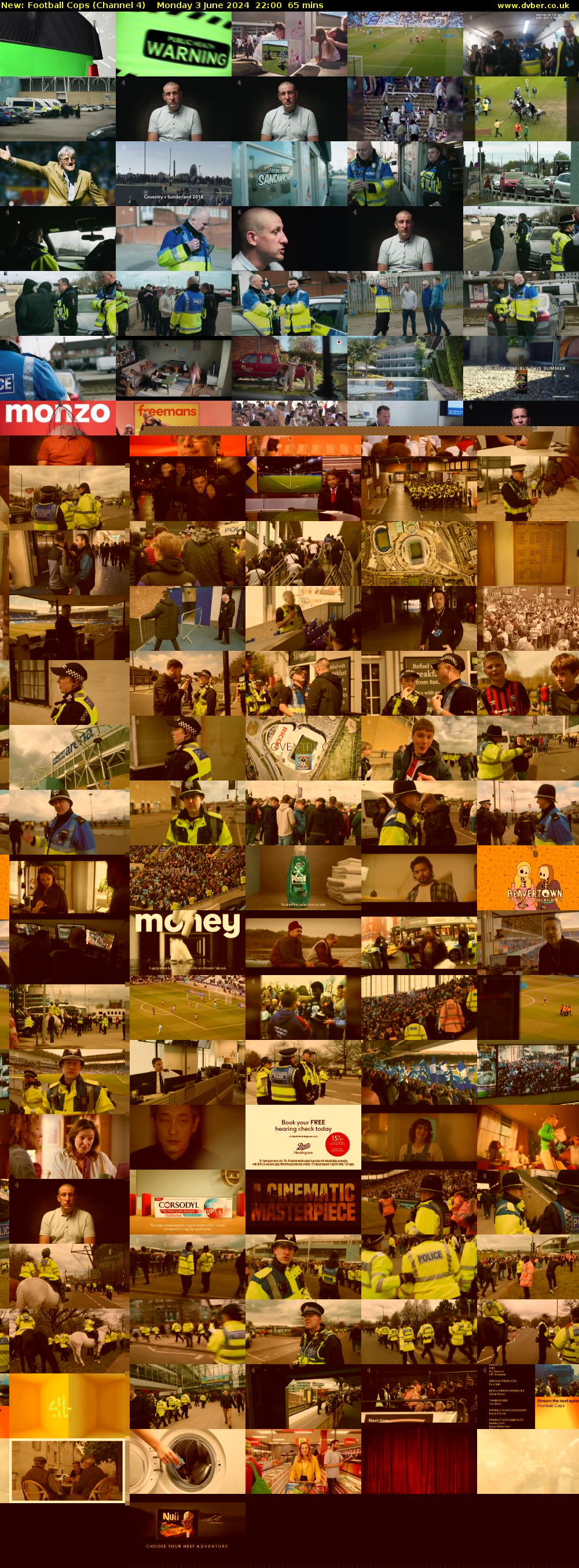 Football Cops (Channel 4) Monday 3 June 2024 22:00 - 23:05