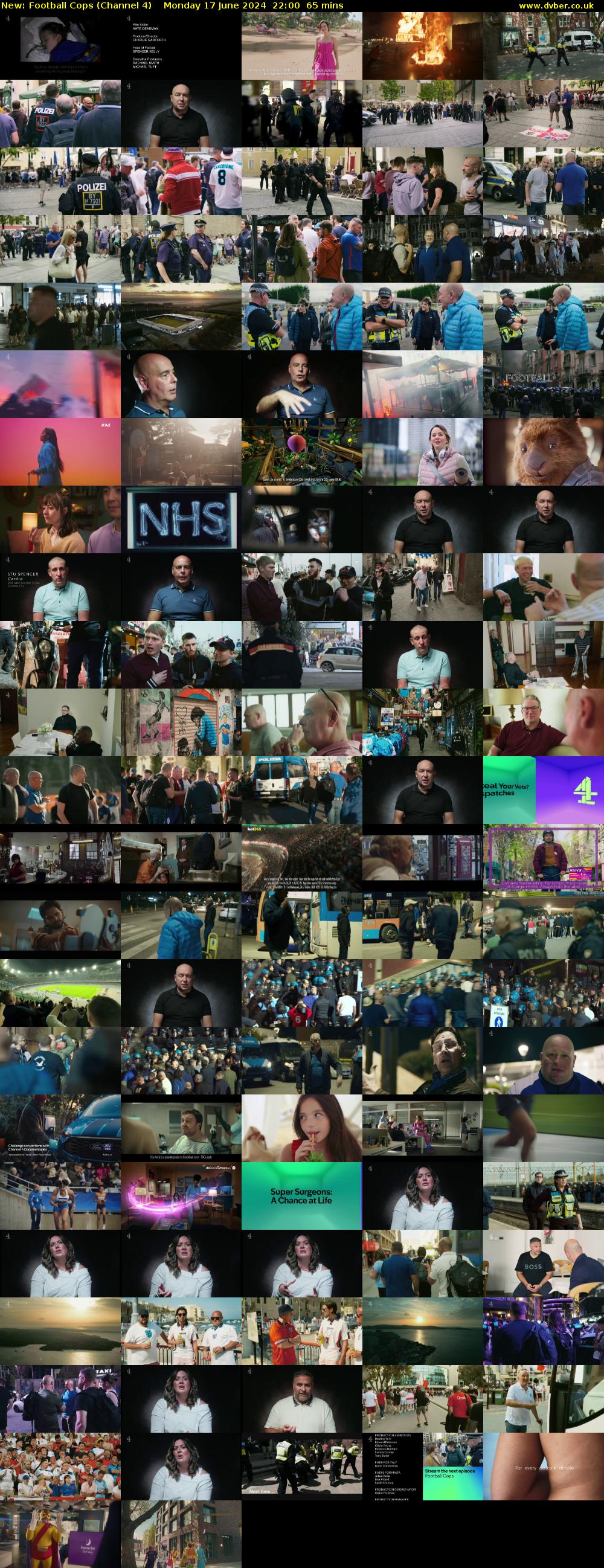 Football Cops (Channel 4) Monday 17 June 2024 22:00 - 23:05