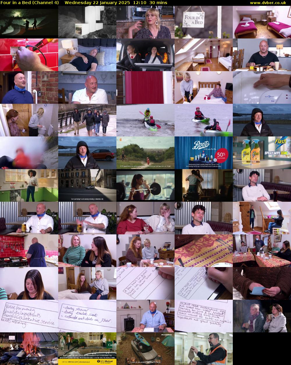 Four in a Bed (Channel 4) Wednesday 22 January 2025 12:10 - 12:40