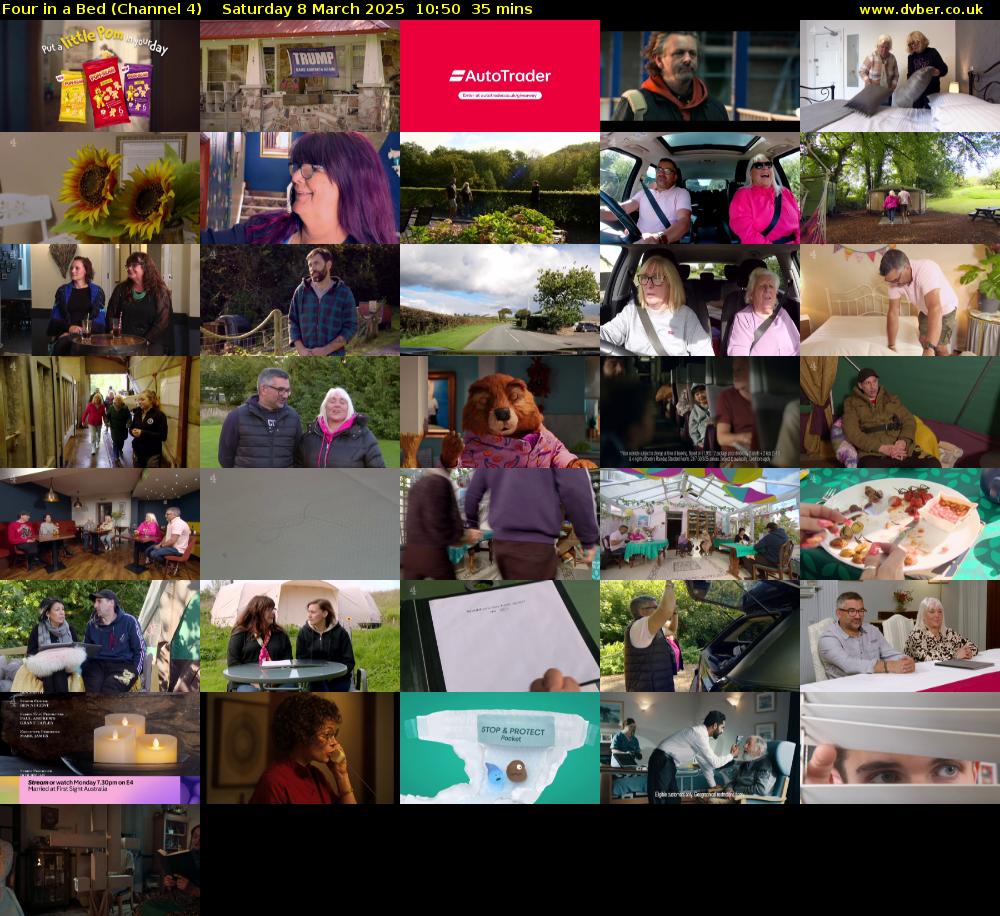 Four in a Bed (Channel 4) Saturday 8 March 2025 10:50 - 11:25