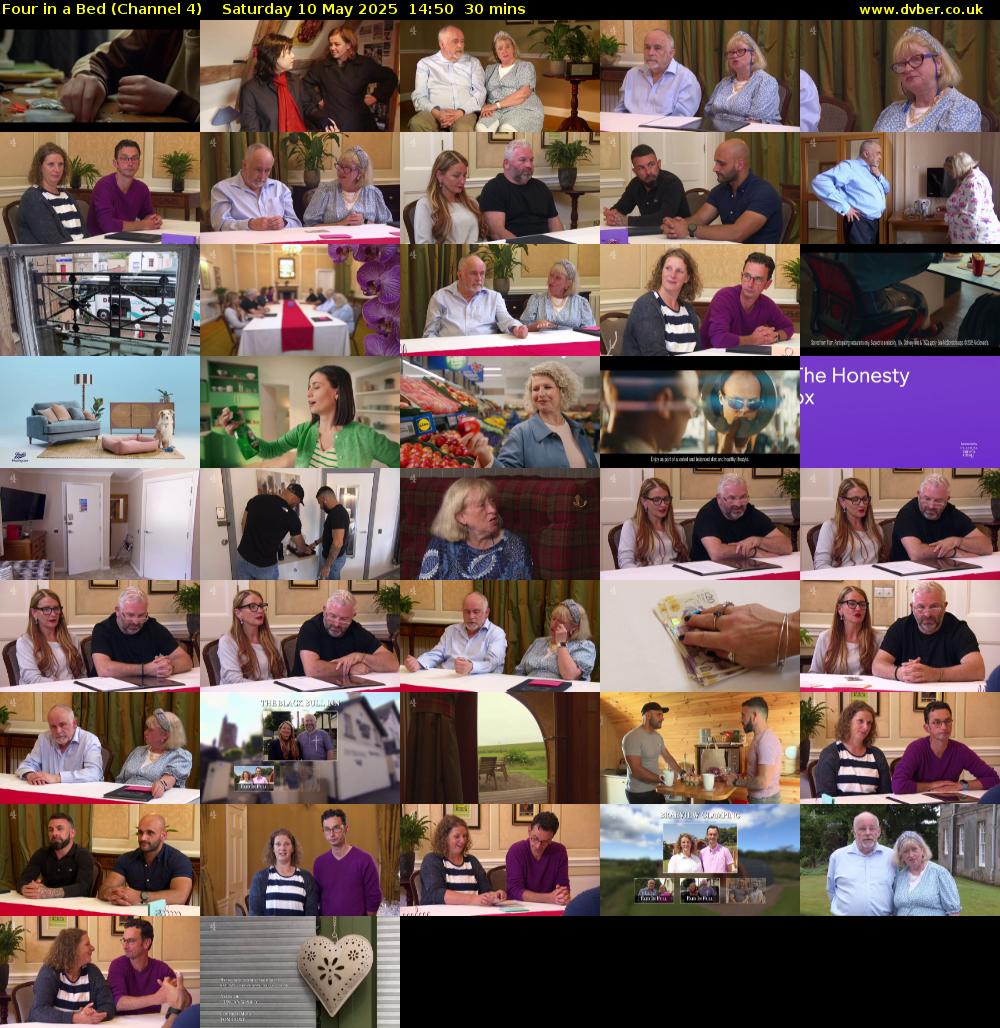 Four in a Bed (Channel 4) Saturday 10 May 2025 14:50 - 15:20