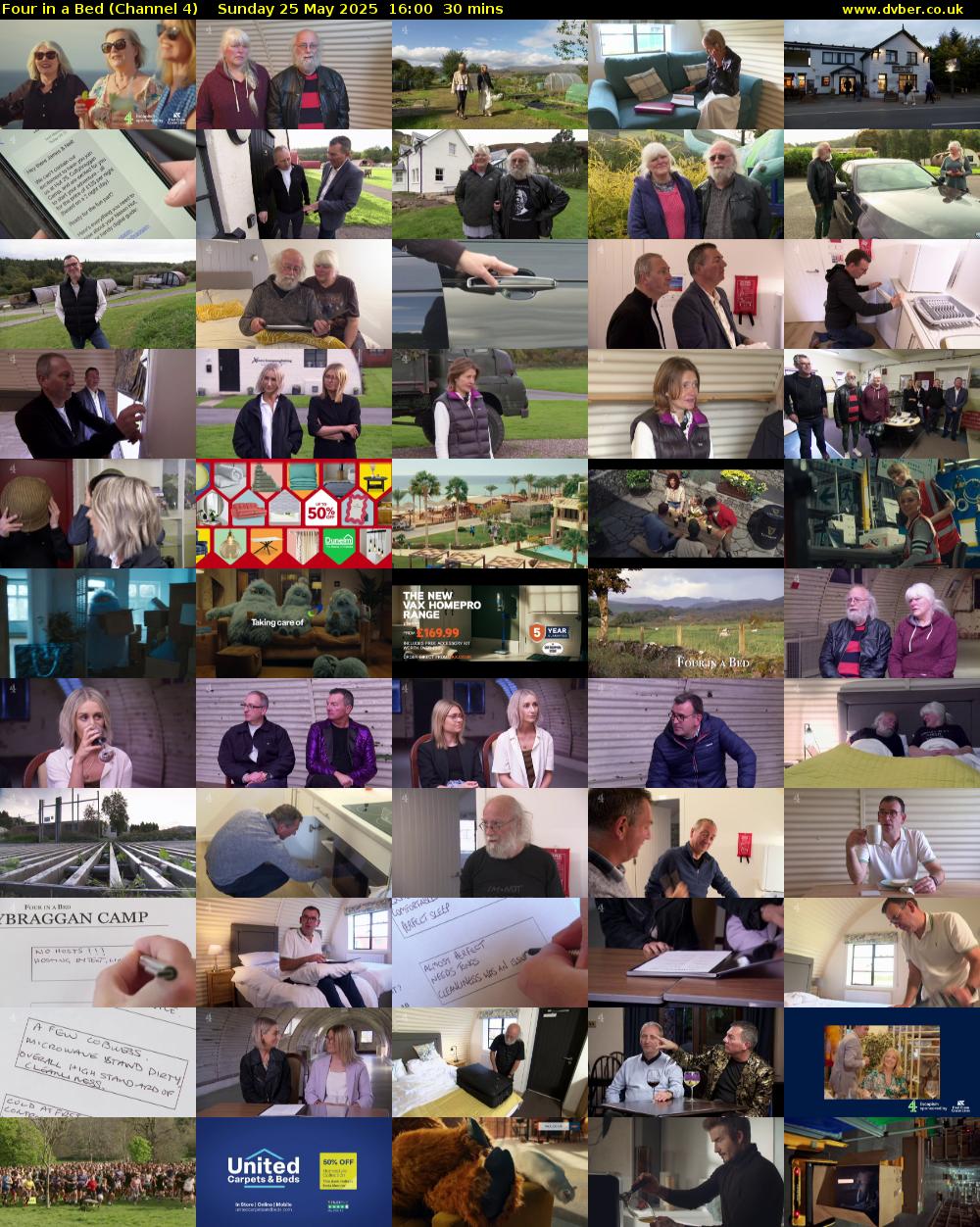 Four in a Bed (Channel 4) Sunday 25 May 2025 16:00 - 16:30